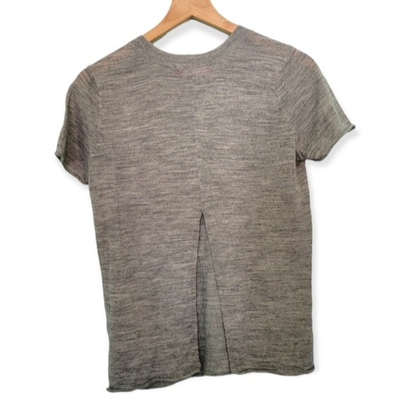 n:Philanthropy Gray Knit Top Size XS Wool - Picture 2 of 4